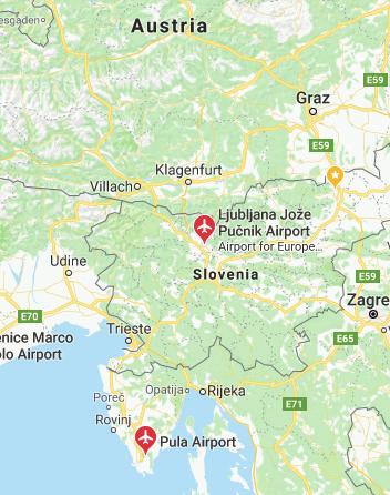 HOW TO GET TO SLOVENIA You can travel to Slovenia by plane, train, bus or car. AIRPORT: Main airport in Slovenia is airport Ljubljana.