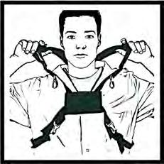 Use 3.2 Carrying the Device Carrying the SSR 30/100 (1) Pull the waist belt through the belt loops.