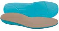 T40664 Conformable 1/8 Plastazote top cover with a base made from ED-9 Polyetherdiol urethane, a state-of-the-art heat moldable base compound that absorbs shock forces and cushions the plantar aspect
