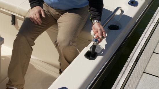 It s connected to a 10 gallon (38 L) water tank. A couple more options to consider include the ski tow pylon.