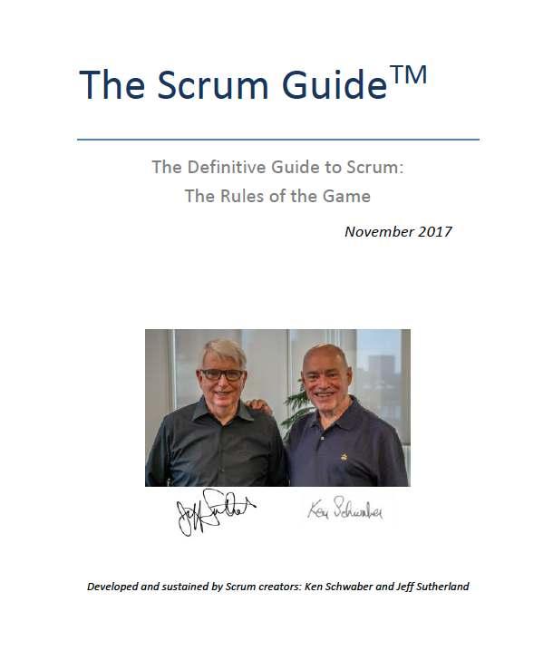 The Scrum Guide Scrum was formally presented by Scrum co-creators Ken Schwaber and Jeff Sutherland in 1995 at the OOPSLA Conference in Austin, Texas The first version of the Scrum Guide was released