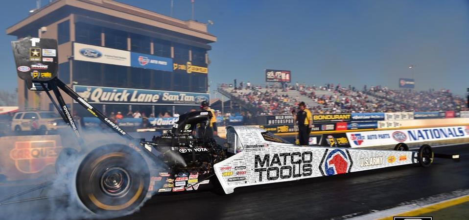 The most stunning losses on Sunday at Wild Horse were by Capps and DSR s two-time and reigning Top Fuel world champion Antron Brown and the Matco/U.S. Army team despite qualifying No.