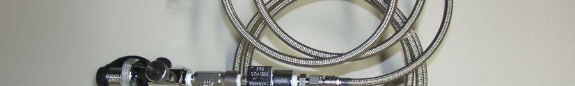 Humphrey valve K. SS/Teflon whips, 5 ft length. L. High pressure head M.