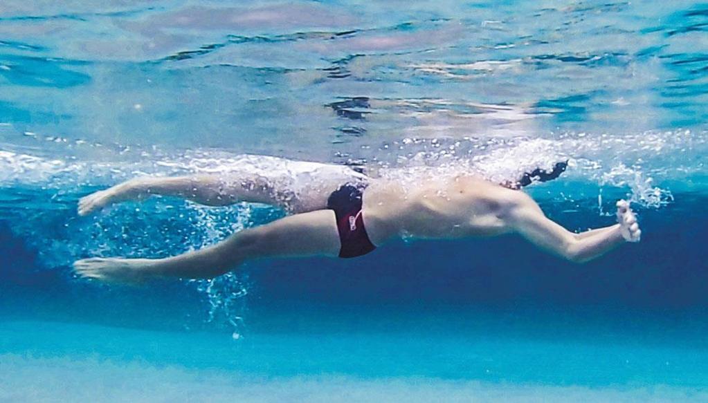 Backstroke Backstroke is predominately becoming flatter The lack of rotation means a higher need for a straight back push down the body Gliding on your back does not give you the