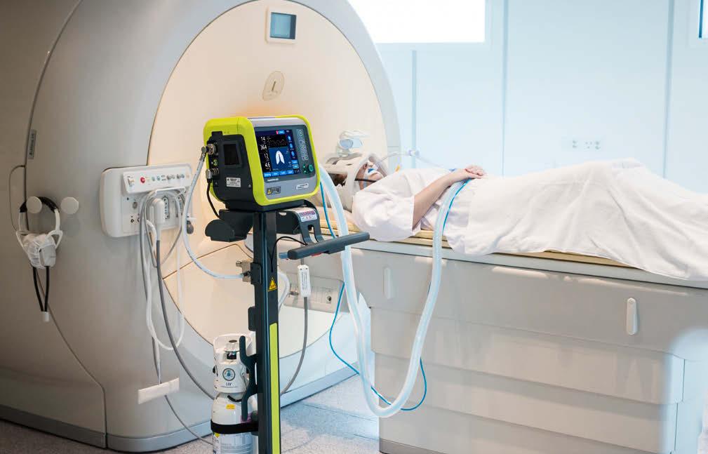 HAMILTONMR1 HAMILTONMR1 Technical specifications The HAMILTONMR1 guarantees uncompromised continuous ventilation care from the ICU to the MRI scanner and back.