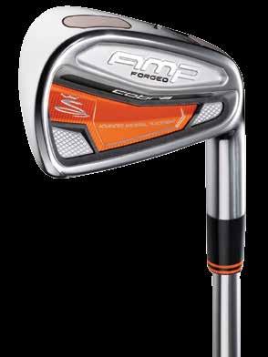 AMP TM FORGED irons The feel of forged combined with AMP technology offers playability and forgiveness.