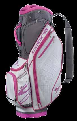 AMP WOMEN S CART BAG FEATURES Moulded 5-way top Mesh collar with full-length, lined club dividers Fully