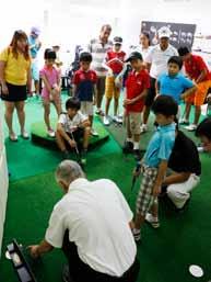 President, Mizuno Singapore; Mr Joe Thiel, US PGA Master Professional and Lead Teacher of Mizuno Golf School; and Mr Edmund Tan, Head of Golf Instruction, Mizuno Golf School Asia.