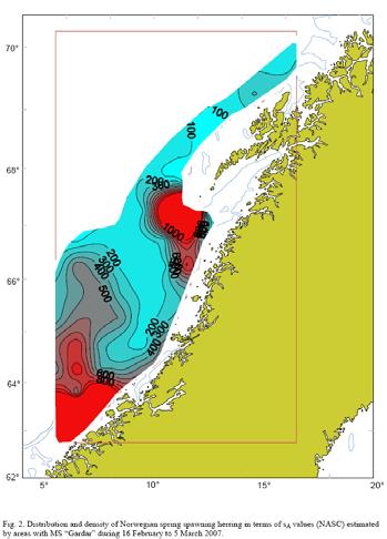 3 Norwegian acoustic survey in November/December Background and status The survey is carried out by Norway since 1992 in the Norwegian fjords where the adult herring winter.