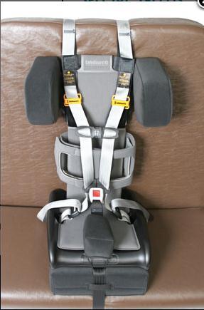 Star Seats SPECIAL NEEDS STAR Part # STAR5 Support features with the five-point restraint include an abductor, recline wedge, torso supports and adjustable headrest.