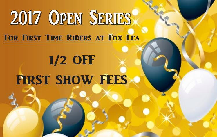 THE FRIENDLY SHOW SERIES IS GETTING EVEN FRIENDLIER! FOR THE 2017 SHOW SEASON STARTING DECEMBER 2016 WE ARE OFFERING A 1/2 PRICE PACKAGE FOR ANYONE THAT HAS NOT SHOWN AT OUR OPEN SERIES YET.