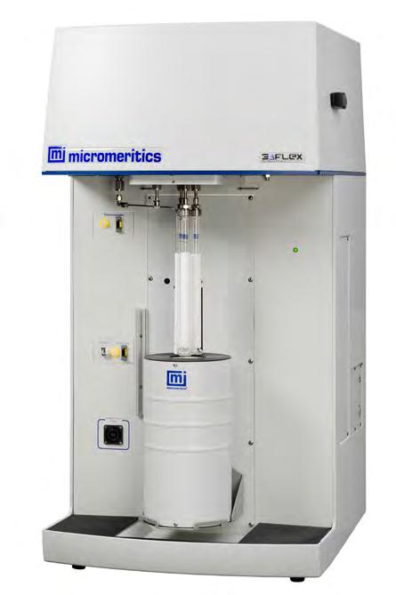 Fast changeover from vapor to gas analysis Improving gas management control provides increased accuracy and superior sensitivity, extending the range of critical micropore analyses A single