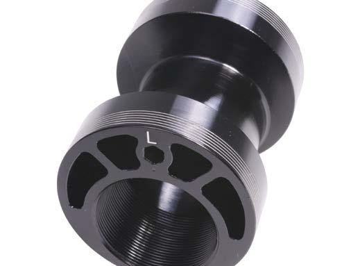 Eccentric bottom bracket: Proven and reliable solution for tensioning the chain and belt.