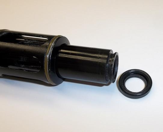 1. Remove the Bolt Tip from the bolt by squeezing the rubber