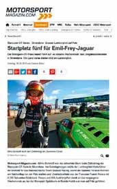 Grasser Racing Team is covered in a lot of print media, from