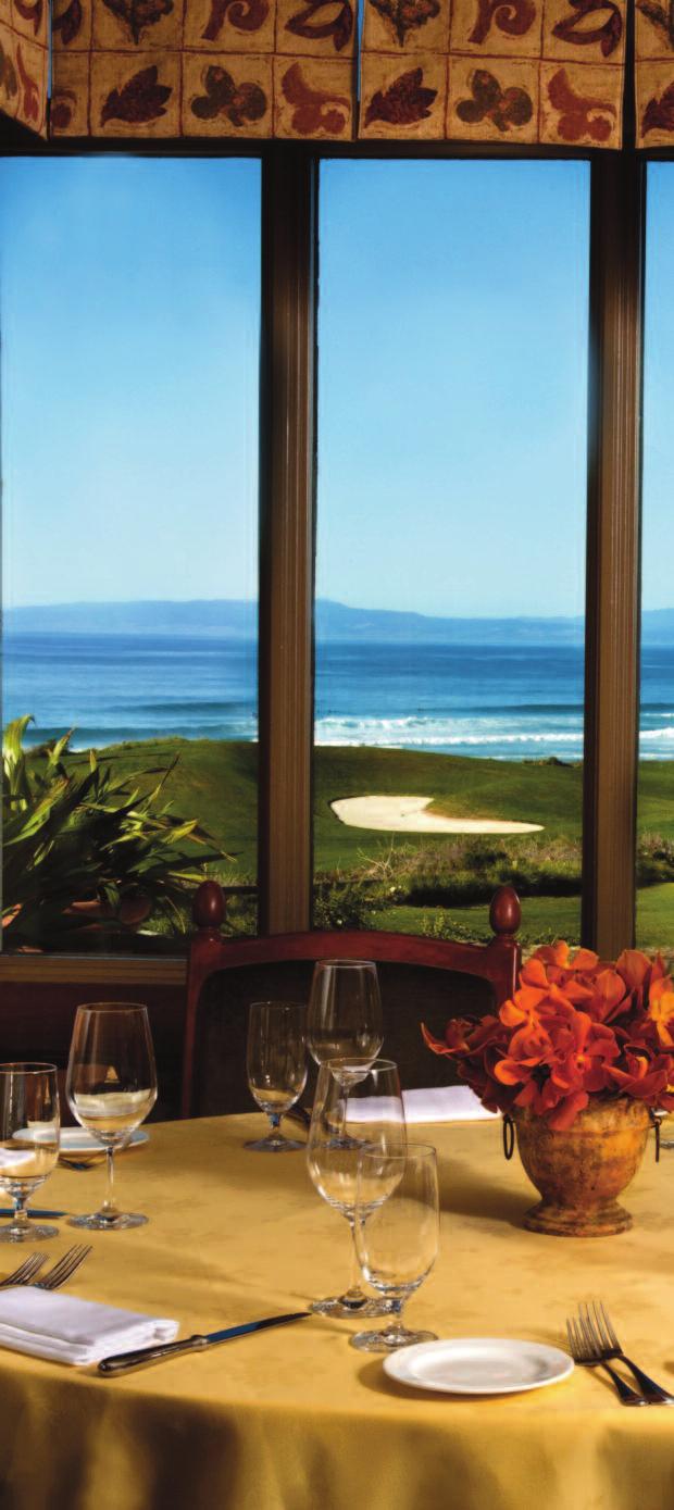 D I N E 17 DINING AT THE INN AT SPANISH BAY Contemporary dining at its finest awaits you at The Inn at Spanish Bay with five outstanding venues.