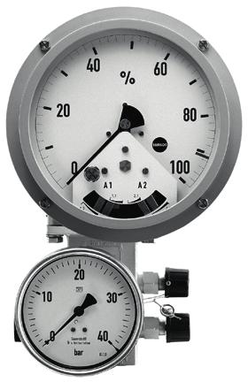 block and pressure gauge for operating
