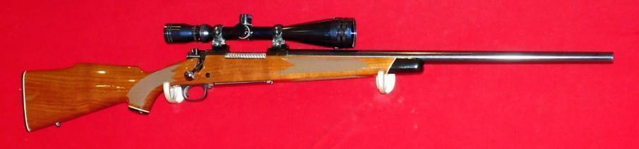 220 Swift YEAR: 1949 BARREL LENGTH: 26 inches CHOKE: N/A Very good condition, falling plate magazine, scope 12X fixed