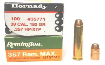 Small rifle primers are recommended for use in the.357 Maximum as a result of the high peak pressure encountered.