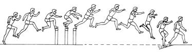 Steeplechase Teaching Progression runs 81 STEP 4 HURDLE TECHNIQUE Objectives: To learn the hurdle technique of barrier clearance/maintain rhythm. Tips: 30 m 30 m Hurdle a sequence of 2-3 barriers.