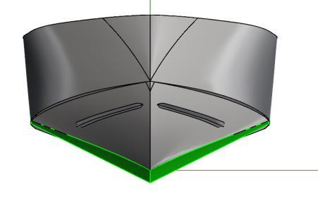 236 The fully designed cambered step, Gen 2, was then constructed using Rhino 3D.