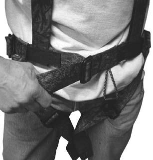 The Cub harness comes with a 30 long safety rope.