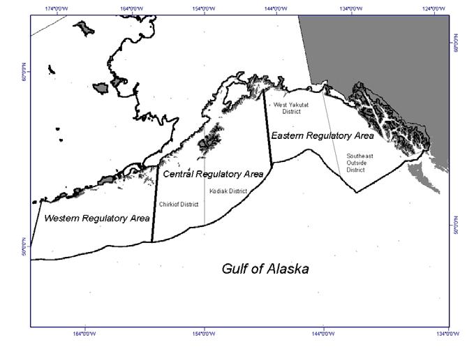 Table 5 Chinook salmon bycatch by reporting area, 2003-2009, in Gulf of Alaska groundfish fisheries Year Number of salmon Western Central 610 620 630 % of total Number of salmon % of total Number of