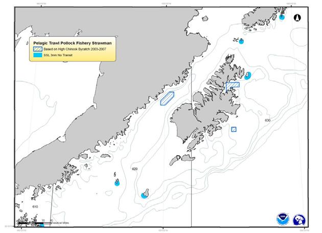 As discussed in Section 3.3 and above, prohibited species in the pollock fishery are sampled at the plant, and the location of the bycatch is averaged among all hauls in a given trip.