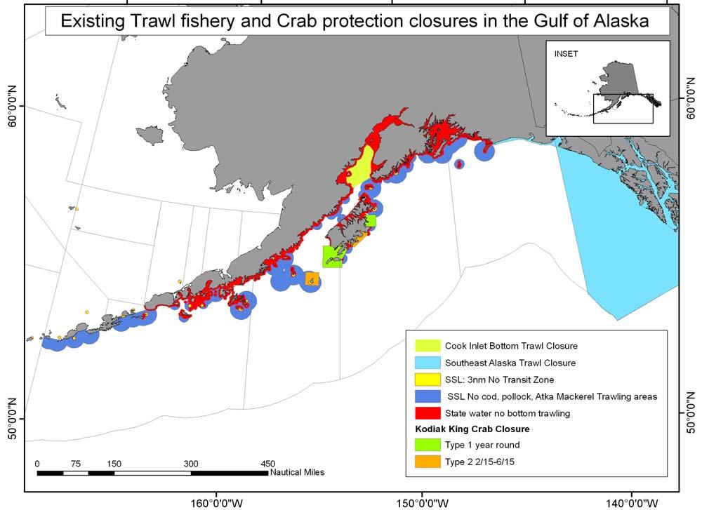 11 Color figures Figure 6 Locations of existing trawl fishery and crab protection