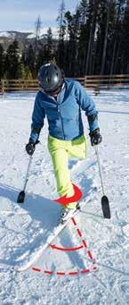 Rotary (steering) movements redirect the ski(s) at turn initiation with the femur(s) turning in the hip sockets and continue turning throughout the turn.