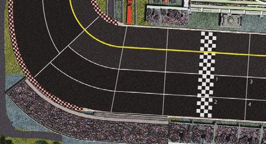 Each car receives points for the position of its finish and earns bonus points if it leads at least one turn and if it leads the most turns in the race.