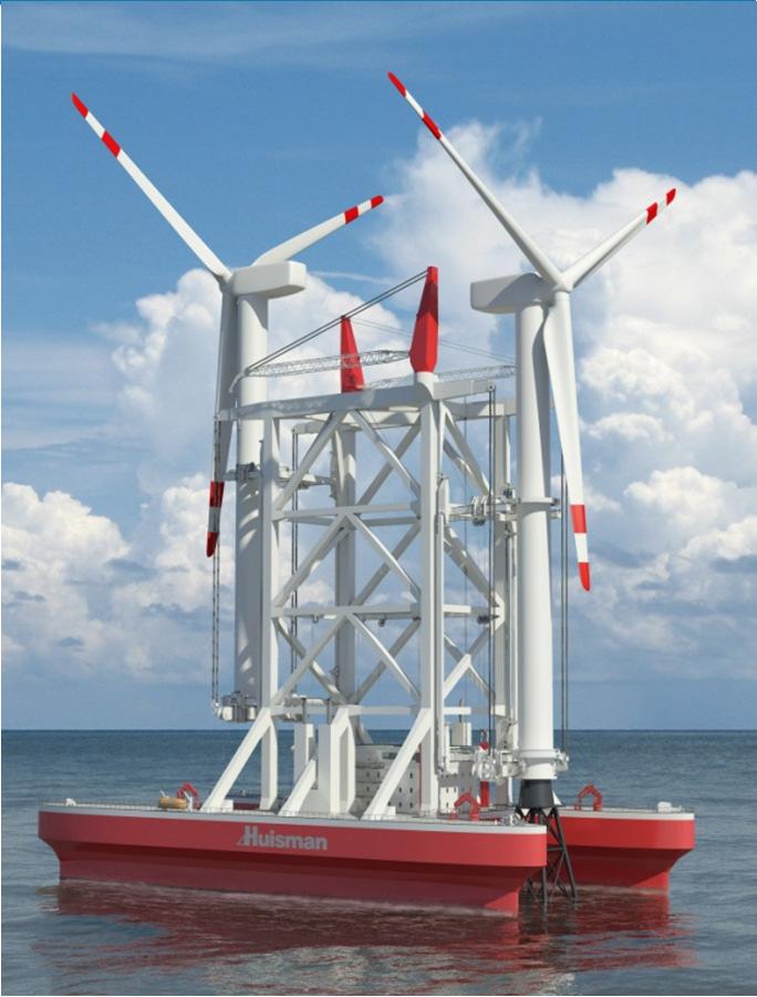 Concept Solution: Wind Turbine Shuttle: Transport and installation of two fully assembled wind turbines Transport and installation