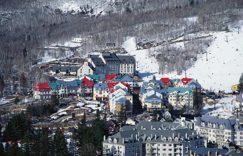 Advanced 50% Situated in the Laurentian Mountains, this ski resort is one of the best in Eastern North America.