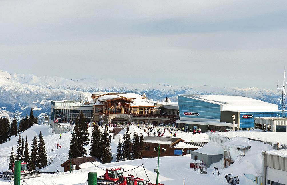 Whistler The Resort World class skiing on Whistler and Blackcomb Mountain See and be seen in Whistler s nightlife Peak to Peak Gondola: the world s longest unsupported lift span links Whistler with