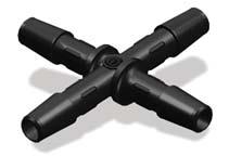 79 Cross Fittings - X's Crosses Barb Size Part Number 1/16" X0-1* ** 3/32" X0-1.5 1/8" X0-2 5/32" X0-2.5 3/16" X0-3 1/4" X0-4 Barb Size Part Number GF 1/16" X0-1 n/a 3/32" X0-1.