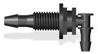 5 1/4" 3/16" BHL 4S 4-3 1/4" 1/4" BHL 4S 4-4 *1/16" barb size Black Nylon 90 Bulkheads are listed in the Industrial Fittings Section Automotive Adapters - Bulkhead Standard Barb - Barb 1 2 Color Code