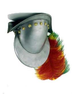 Collar Gorget Comb Ridge on the skull of a helmet that runs from front to back Comb morion Morion with a high central comb on the top of the skull A comb morion Museum Replicas Limited Corselet
