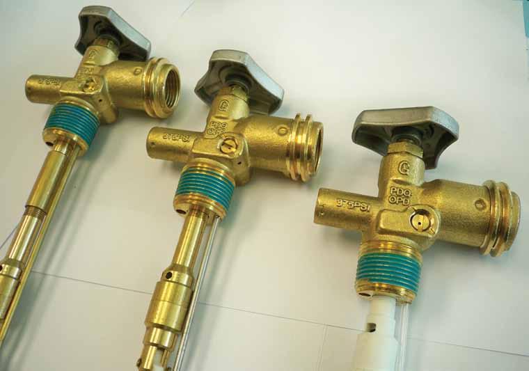 PROPANE AND FUEL GAS VALVES GRAND HALL GAS GRAND HALL GAS DOT Cylinder Valves for Cylinders up to 100lbs Capacity GRAND HALL GAS QCC Type 1 OPD Cylinder Valves Over Fill