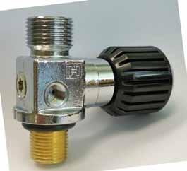 750-16unf2a inlet for aluminum cylinders, 3360PSI safety for 2015PSI service with a 1/8 FNPT gauge port.