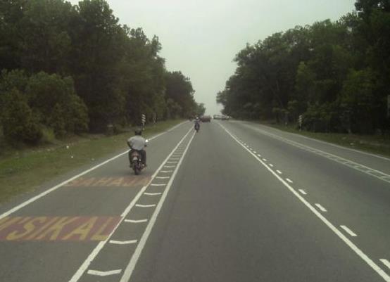 motorcycle lane