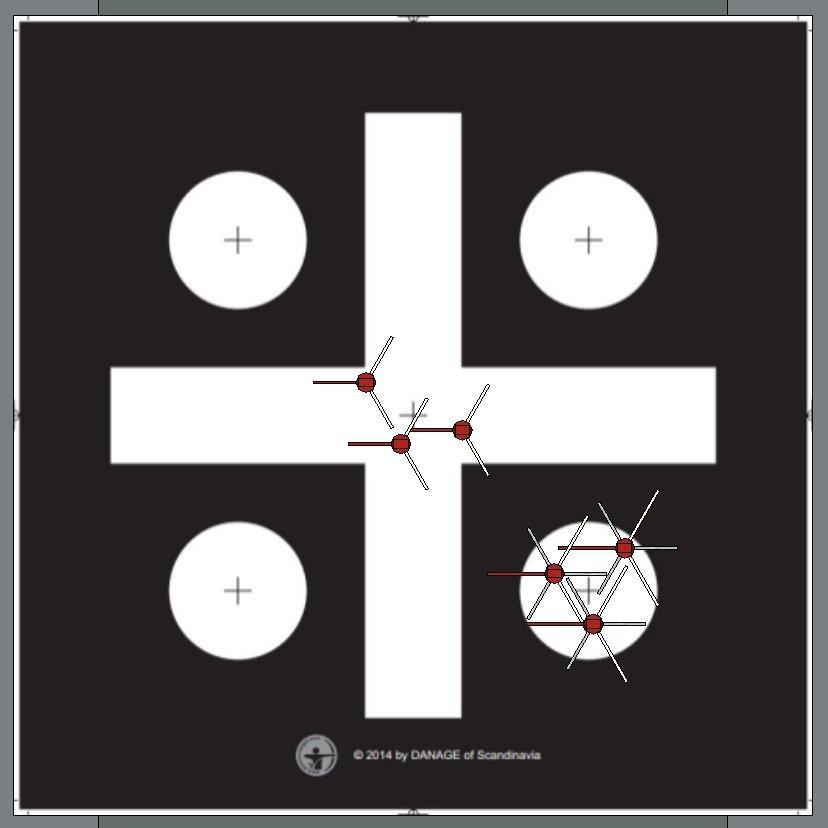If the arrows with broadheads are grouping below the arrows with field points, as shown in the image below: Move nock point down or move the arrow rest up.