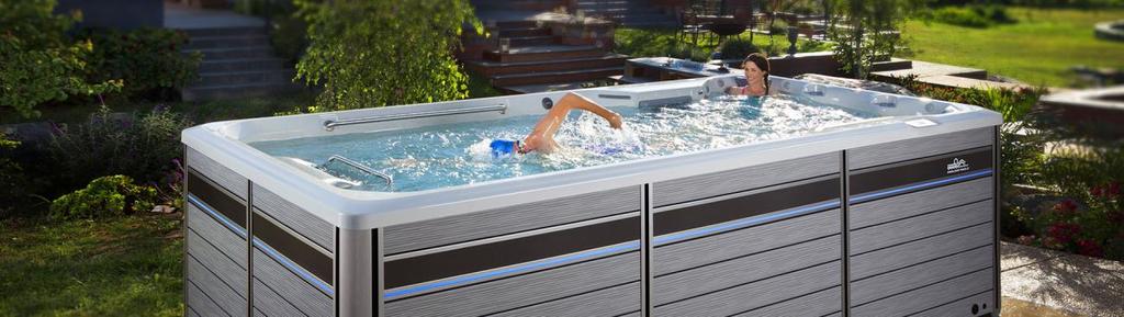 Swim Spa Jets - Swimming Against the Current Swim Machine Endless Pools uses a custom-made, hydraulically powered propulsion system that creates a laminar current of up to 5,000 gallons per minute