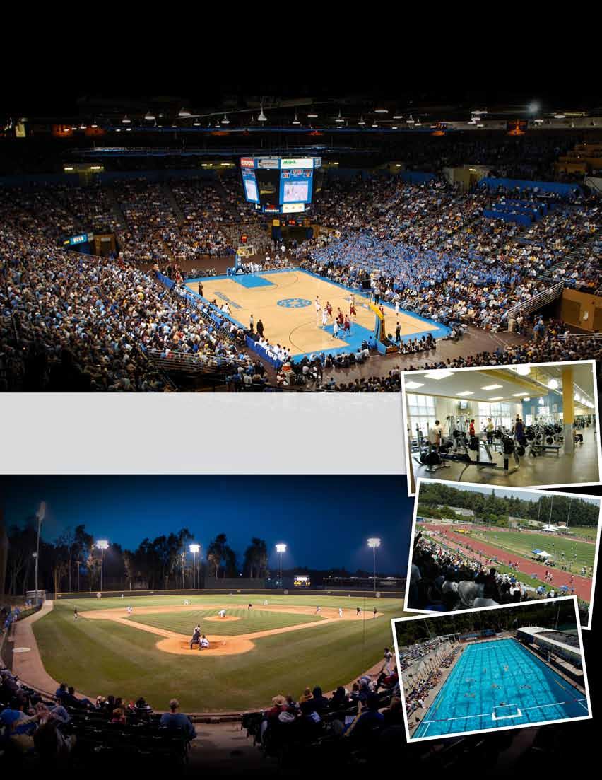 Home to legendary Pauley Pavilion, UCLA s campus also features state-of-the-art recreational and practice facilities, training rooms and athletic venues.