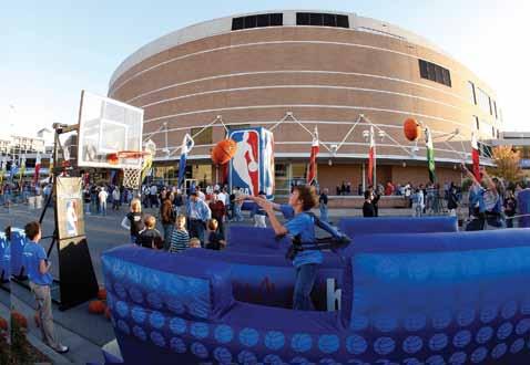 The OKLAHOMA CITY ARENA The Oklahoma City Arena Home to the NBA s Oklahoma City Thunder, The Oklahoma City Arena also plays host to major concerts, family shows, sporting events and the latest in