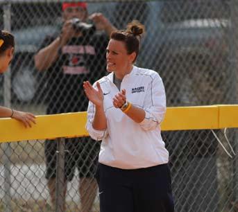 She previously served as an assistant coach for the softball team for the 2010 and 2011 seasons and also served as the women s tennis coach in 2012.