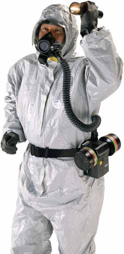 Powered Respirators (PAPRs): Industrial OptimAir 6A PAPR with OptiFilter Cartridges for Homeland Security Applications A powered air-purifying respirator that filters contaminants from ambient air