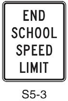The School Speed Limit assembly is placed at or as near as practical to the point where the reduced school speed limit zone begins.