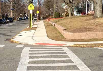 This is especially important for people using wheelchairs, strollers, walkers, crutches, handcarts, and pedestrians who have trouble stepping up and down high curbs.