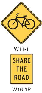 Drawbacks: Fear that the sign could mislead inexperienced bicyclists into operating in situations that are beyond their ability.