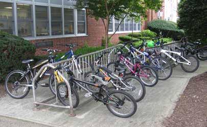 Bicycle Storage at Schools Students must have a secure place to park their bikes once they reach school.
